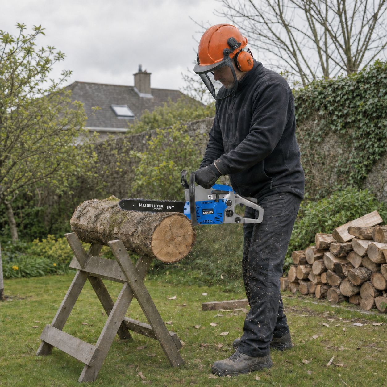 Kushima 41cc Chainsaw – 14" Bar & Chain  Free Delivery Anywhere in Ireland